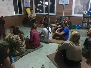 Nightly volunteer's meeting 