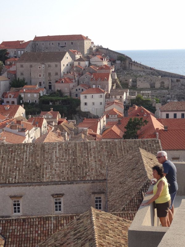 Ma and Pa enjoying the view of Dubrovnik Old Town