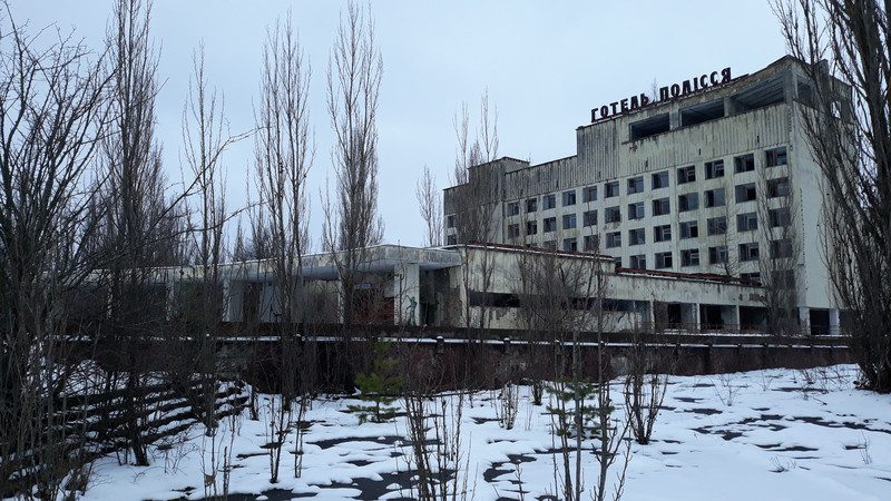 Hotel in Pripyat abandoned like everything else