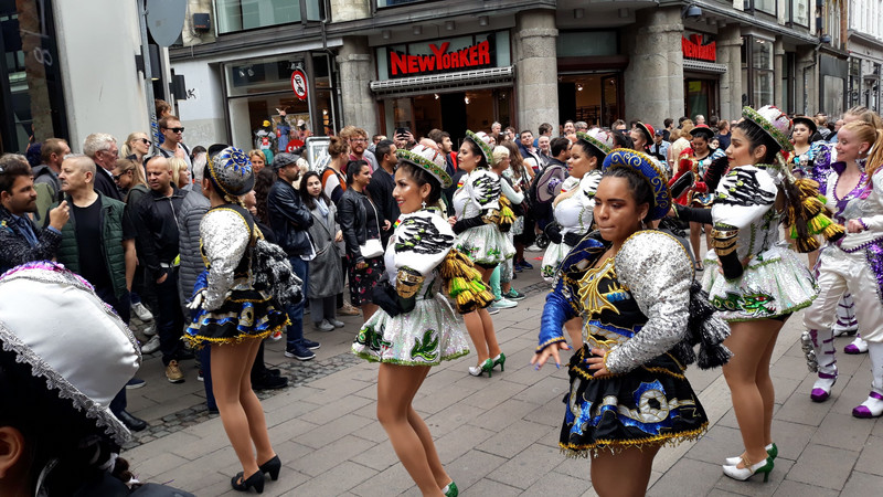 Brazilian Carnival on Strøget shopping street