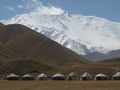 Yurt Camp under 7134 m Lenin Peak