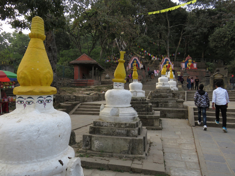 On the way up to Swayambhunath Stupa (Monkey Temple), Kathmandu