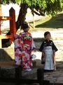 Every temple in Japan - proud parents and reluctant but kawaii children