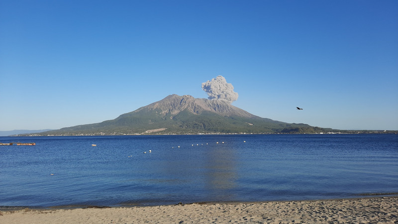Sakurajima erupting