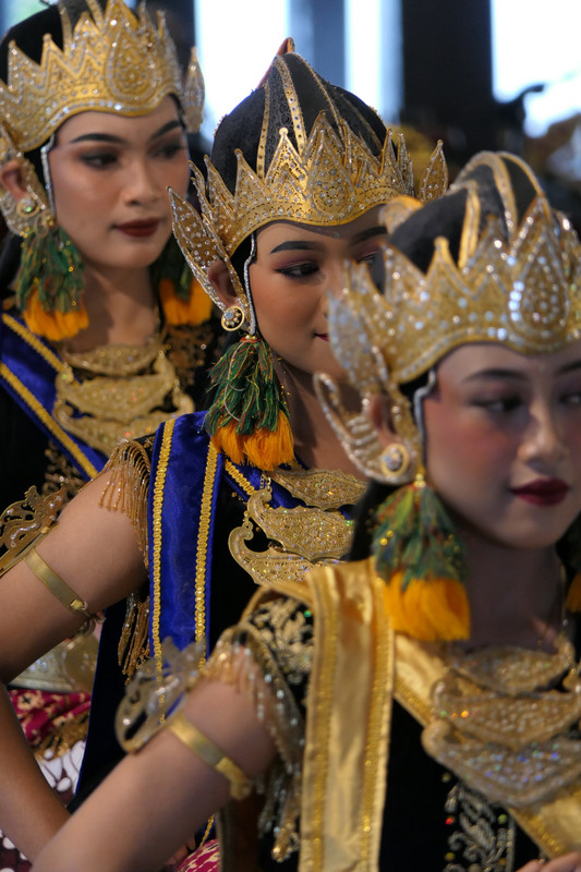Dancers at the Royal Sultan Palace in Yogyakarta, Java