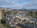 Luxembourg City, the view down from the citadel