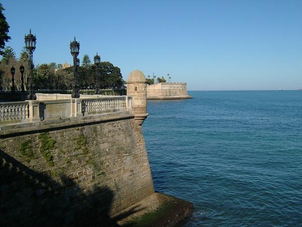 Sea Wall at Cadiz
