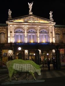 The National Theatre and The Cow Parade