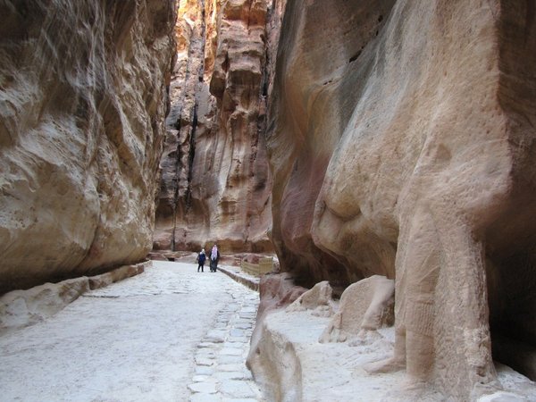 The Siq. The narrow canyon into Petra