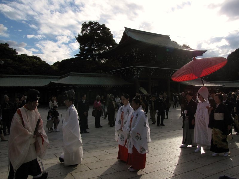 Wedding that we stumbled across at Meiji Shrine, Tokyo