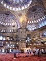 Inside the vast and beautiful Blue Mosque, Istanbul