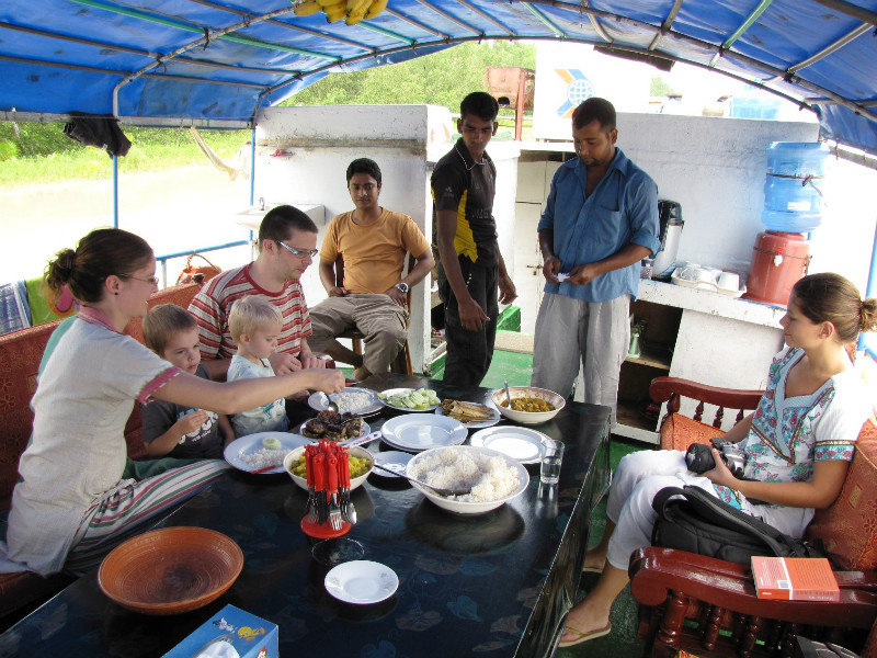 Lunch Onboard the Sundarbans Cruise