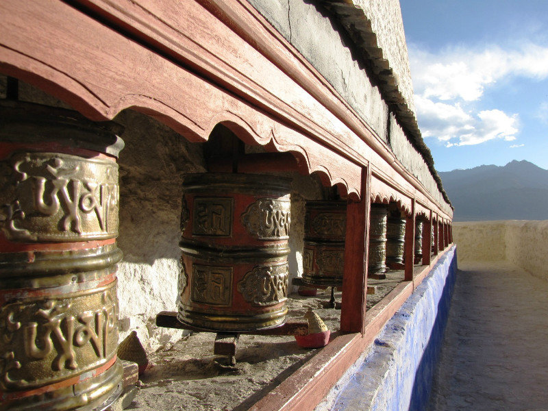 Prayer Wheels at Shey Monastery
