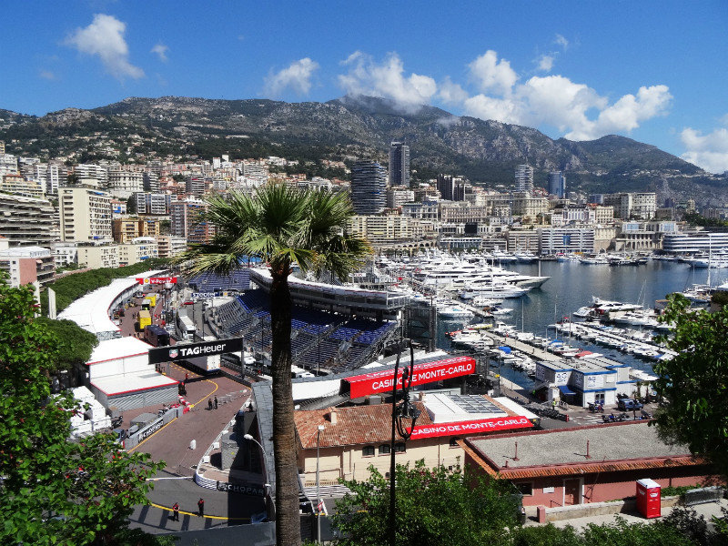 Setting up for the Monaco GP