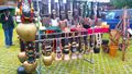Cowbells for sale at Klosters flea market
