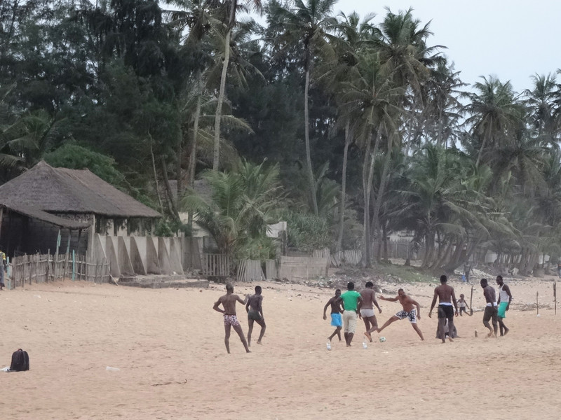 No escaping football anywhere in West Africa