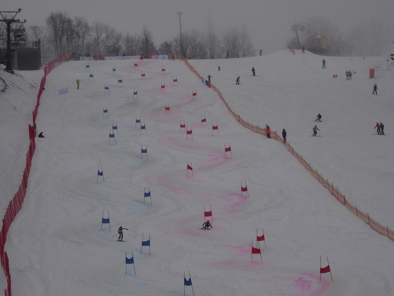 Slalom competition in Sigulda