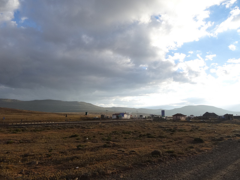 Lesotho border post at Sani Top