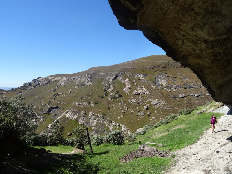 Cannibal Cave, above Royal Natal National Park