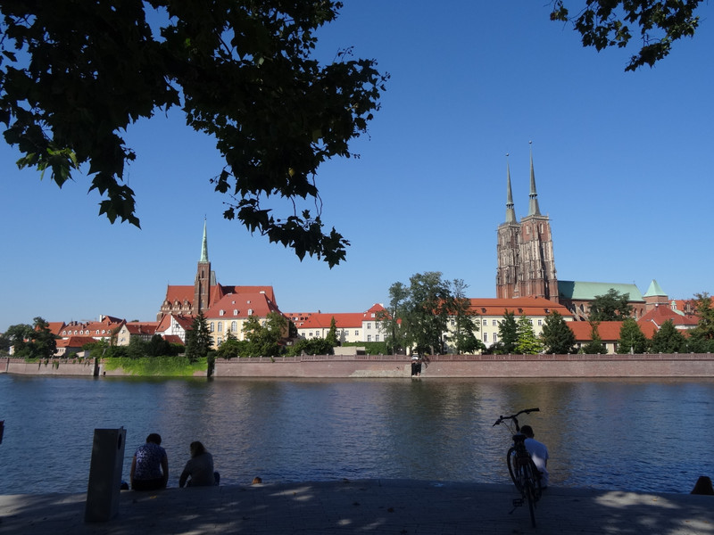 Looking across from the Old Town to the Even Older Town, Wrocław