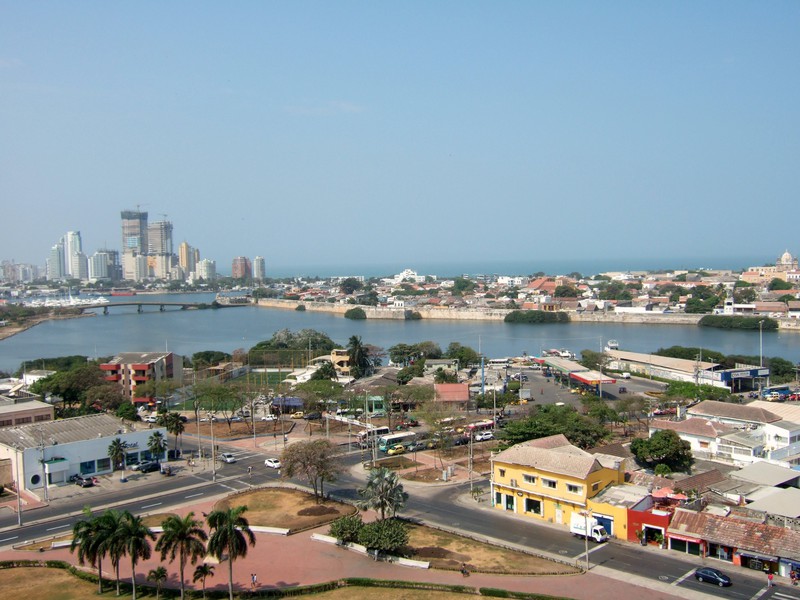 View of Cartagena from the fortress 