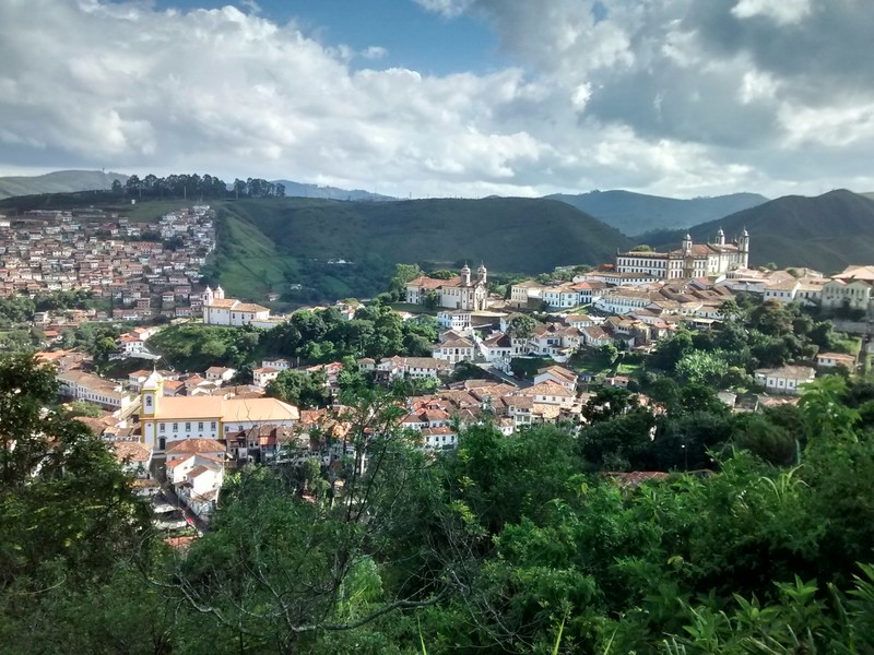 View of Ouro Preto from the Mariana road.