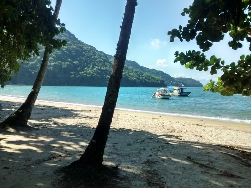 The beach that the boat dropped us off at.