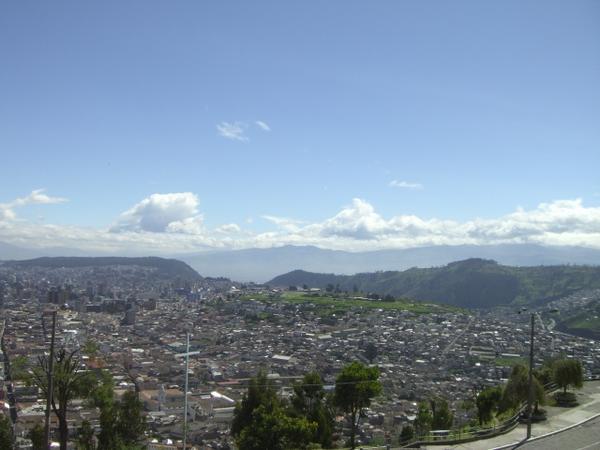 Quito from the angel's point of view