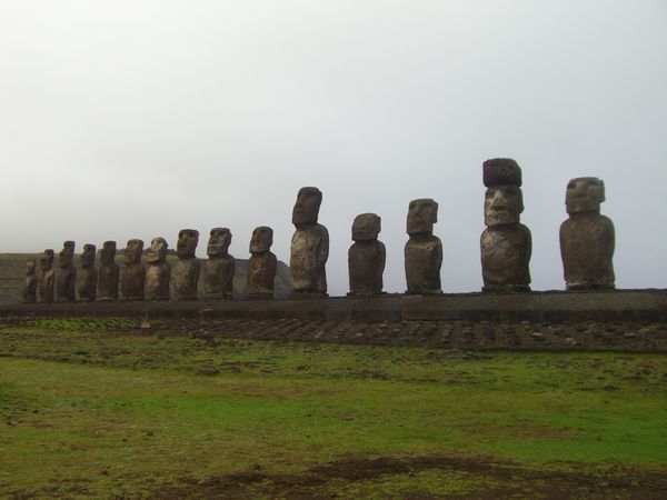 Fifteen moai!