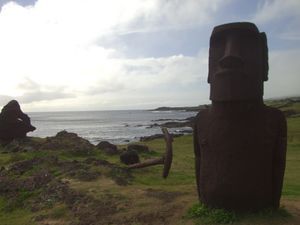 A handsome moai