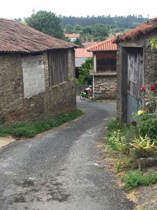 Cycling through small villas