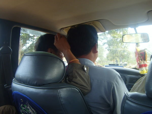 2 men driving