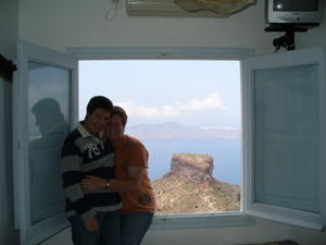 View from our room on Santorini