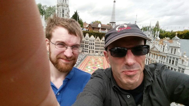 Still trying to get the hang of this selfy thing at Mini-Europe.