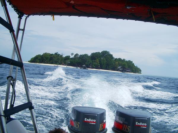 Sipudan Island, as we speed off