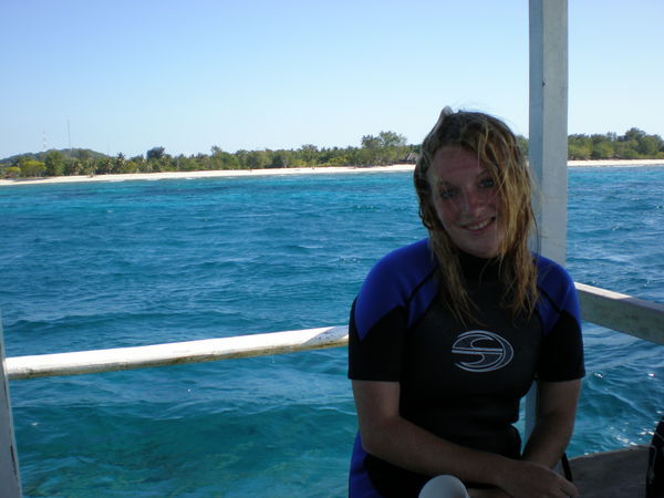 Ro after Diving off the Gili Isles.