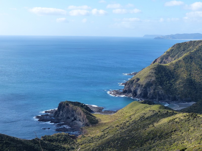 View from lighthouse to Sandfly Bay