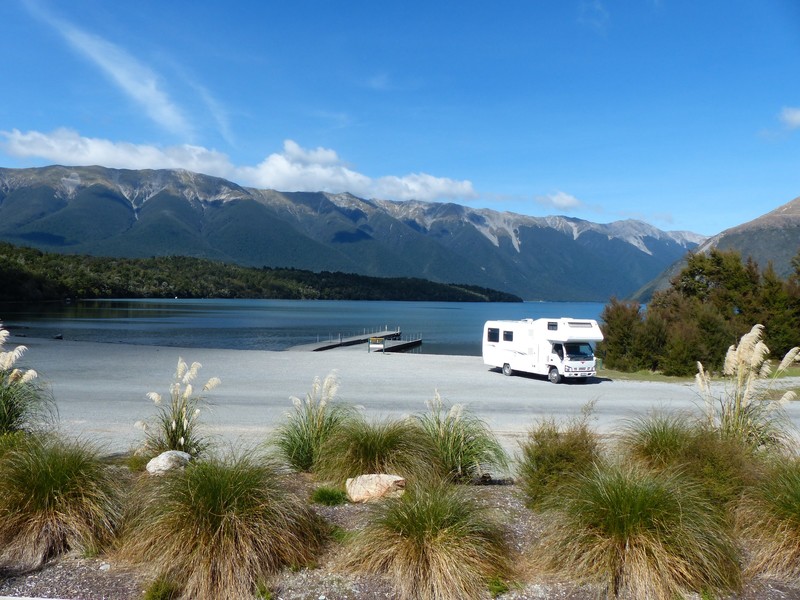 Parked up West Bay - Lake Rotoiti
