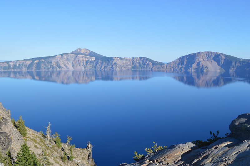 First view of Crater Lake