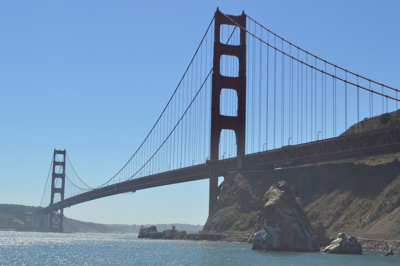 Golden Gate Bridge from Sausalito side