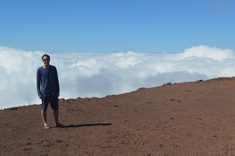 In the clouds near the summit of Haleakala