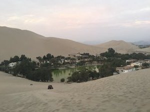 Looking down on Huacachina