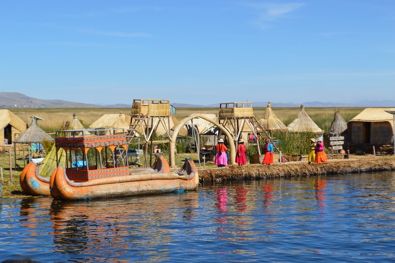 One of the Uros floating islands