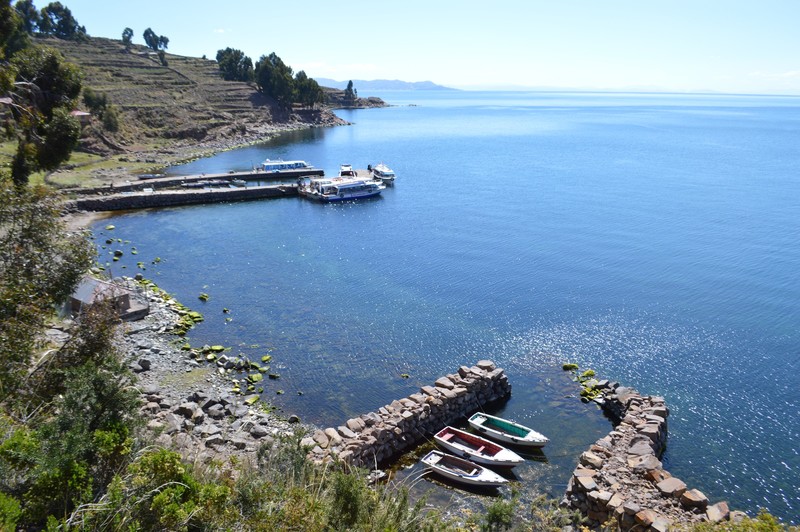 One of the harbours on Taquile