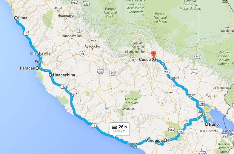 Peru route