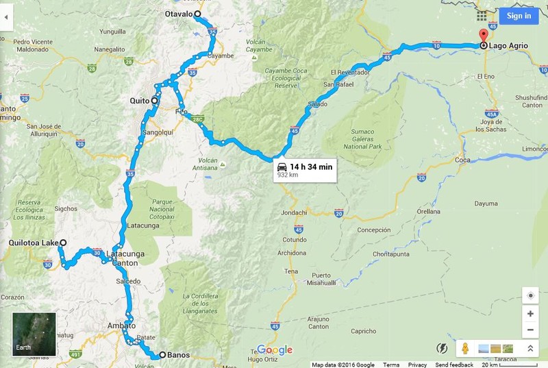 Ecuador route