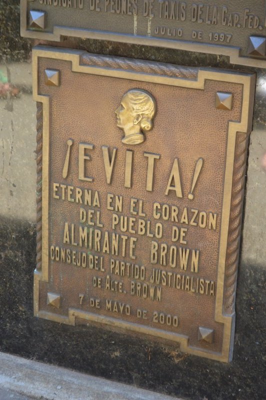 Evita's grave