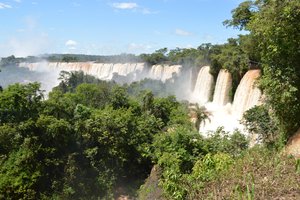 First site of the falls from the Argentine side