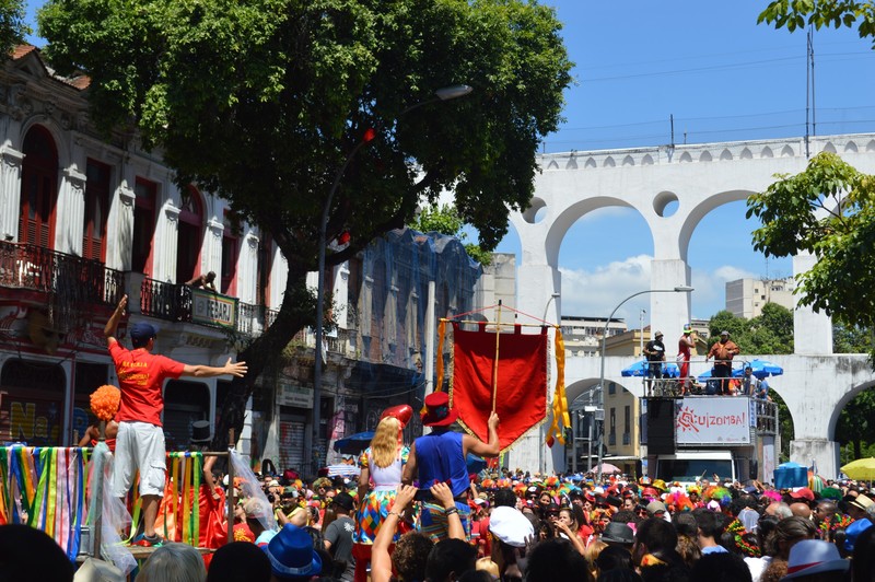 Parade by Arches of Lapa