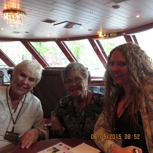 Mom, Mary, and Chandler on the Ship